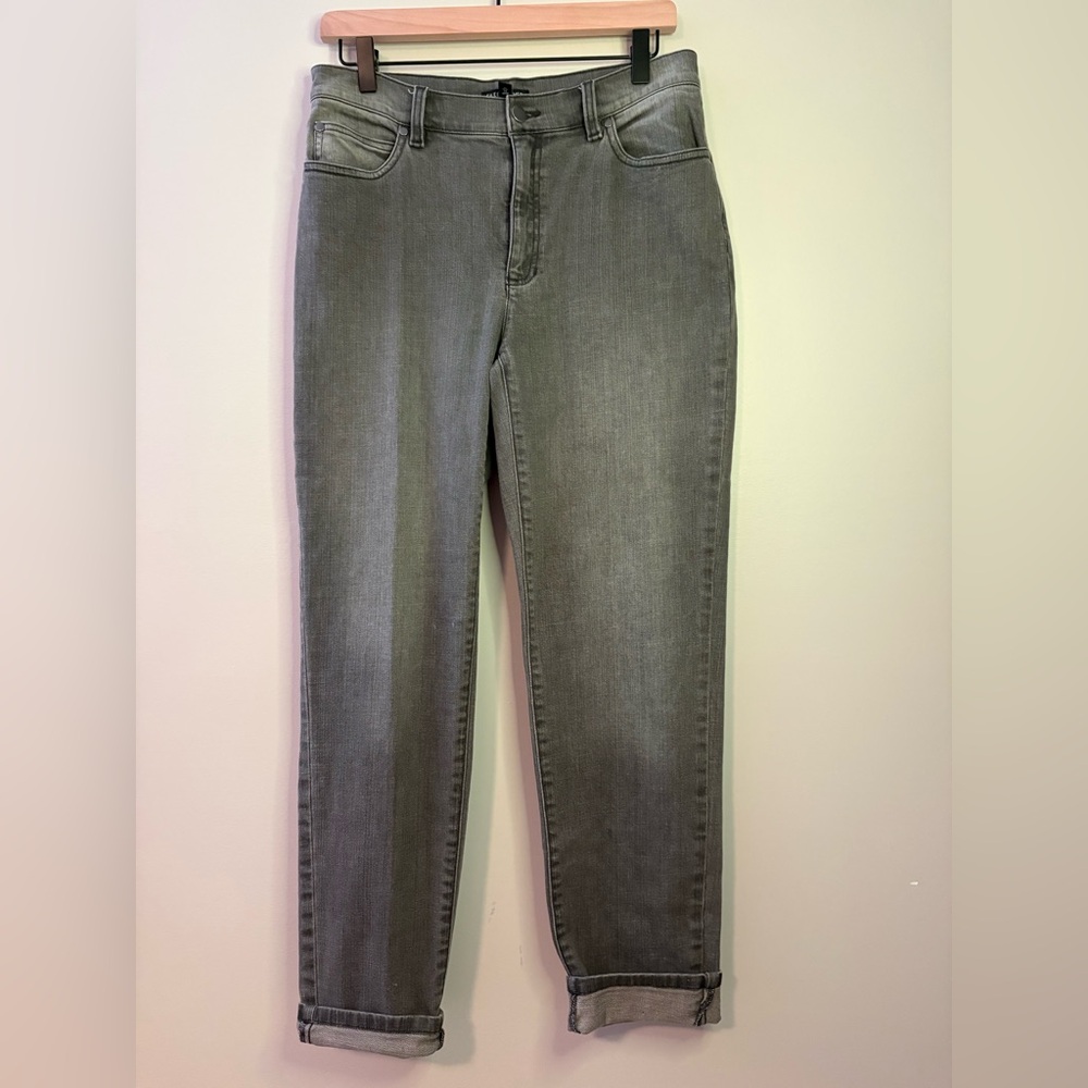 Women’s Eileen Fisher Cotton Stretch Denim High-Rise Straight Leg Jeans size XS